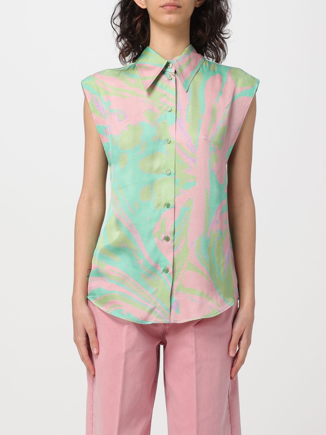 Shirt PINKO Woman colour Green