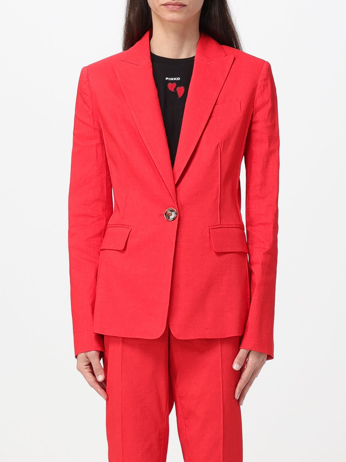 Shop Pinko Blazer  Woman Color Red