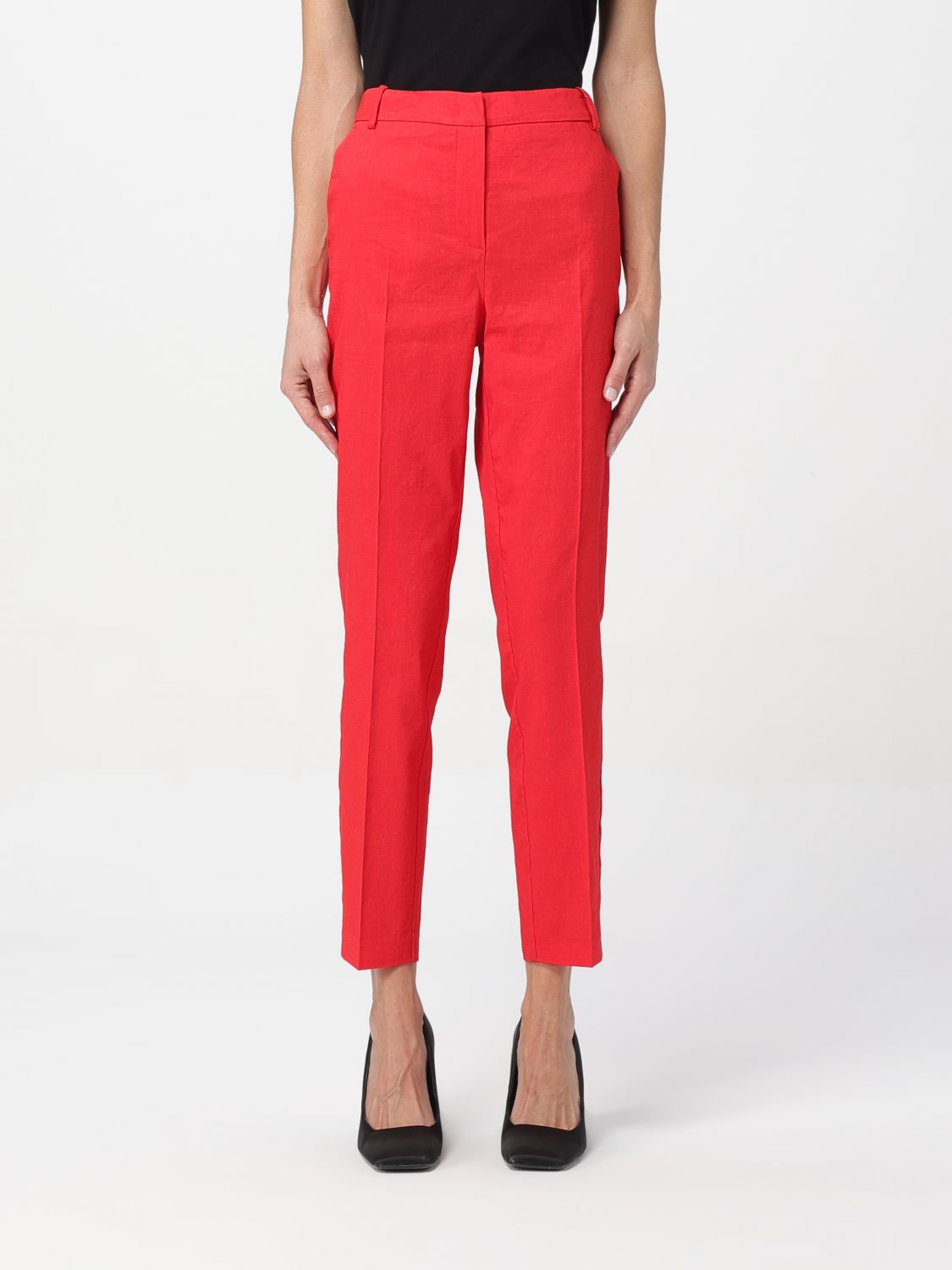 Pinko Trousers  Woman Colour Red