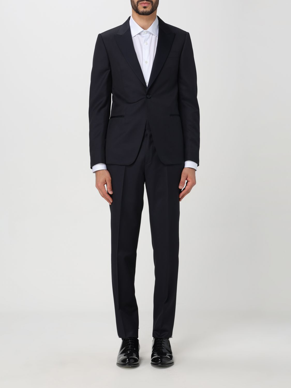 Shop Zegna Suit  Men Color Navy