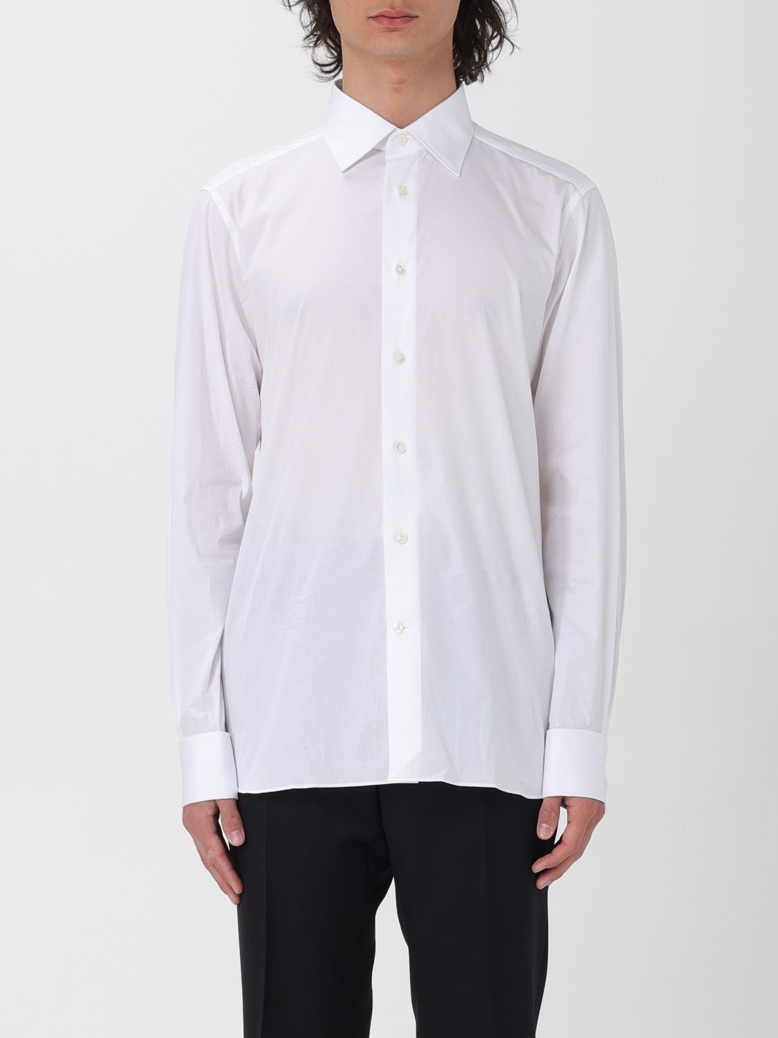 Shop Zegna Shirt  Men Color White