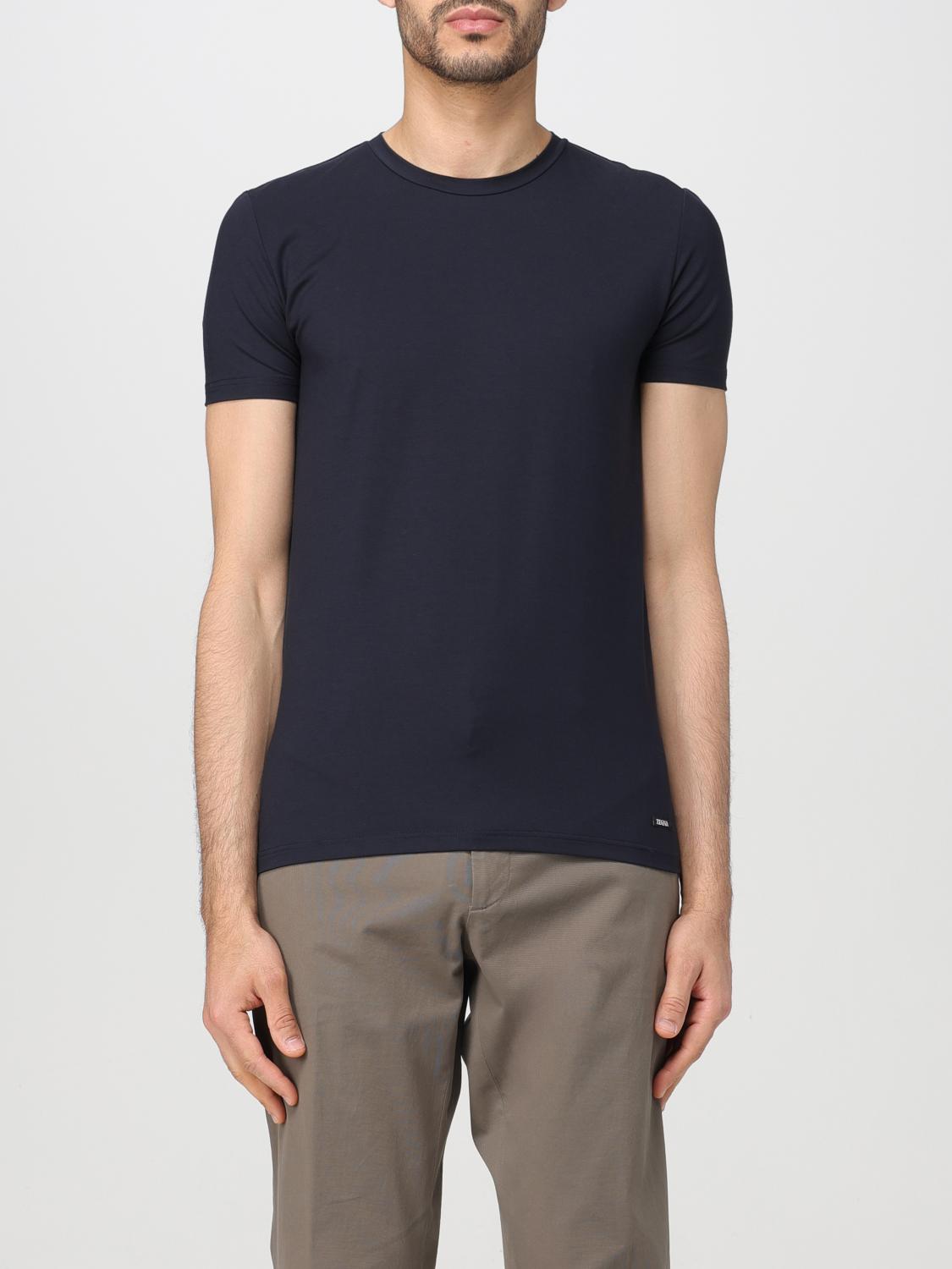 Zegna T-shirt  Men Color Blue In Blue