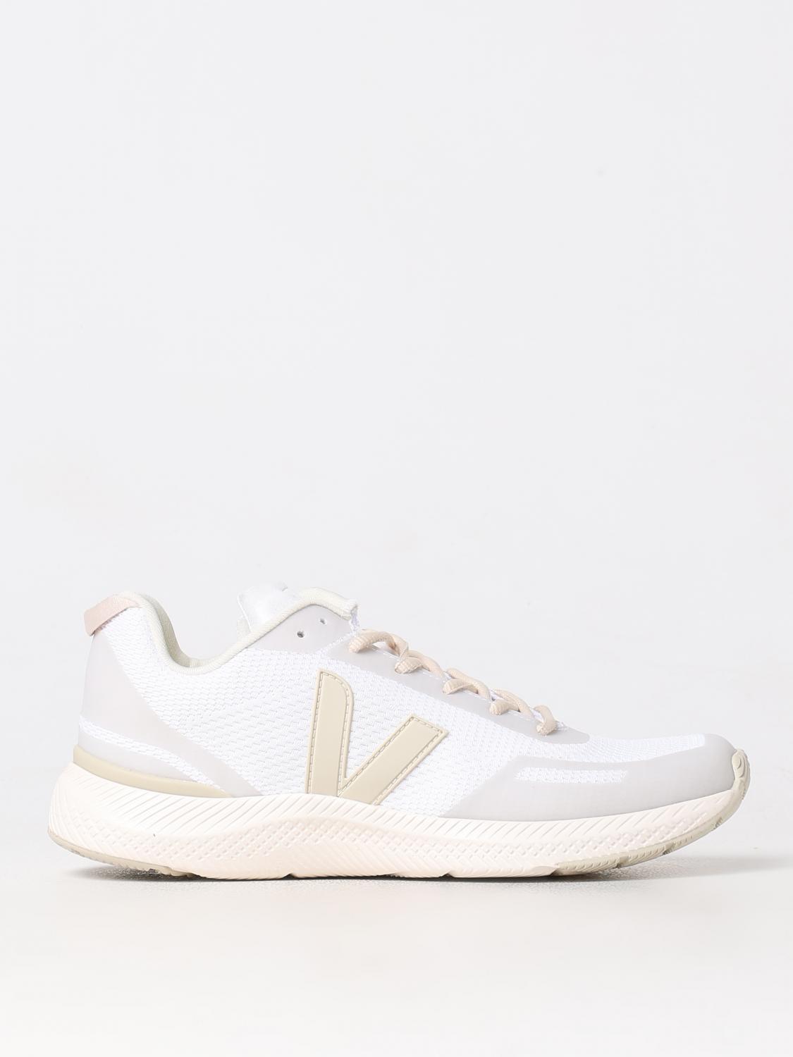 Veja Volley Sneakers In White Suede And Leather In White