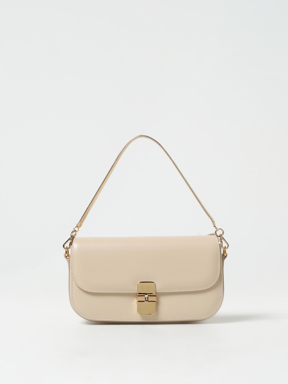 Shop Apc Shoulder Bag A.p.c. Woman Color Beige In 米色