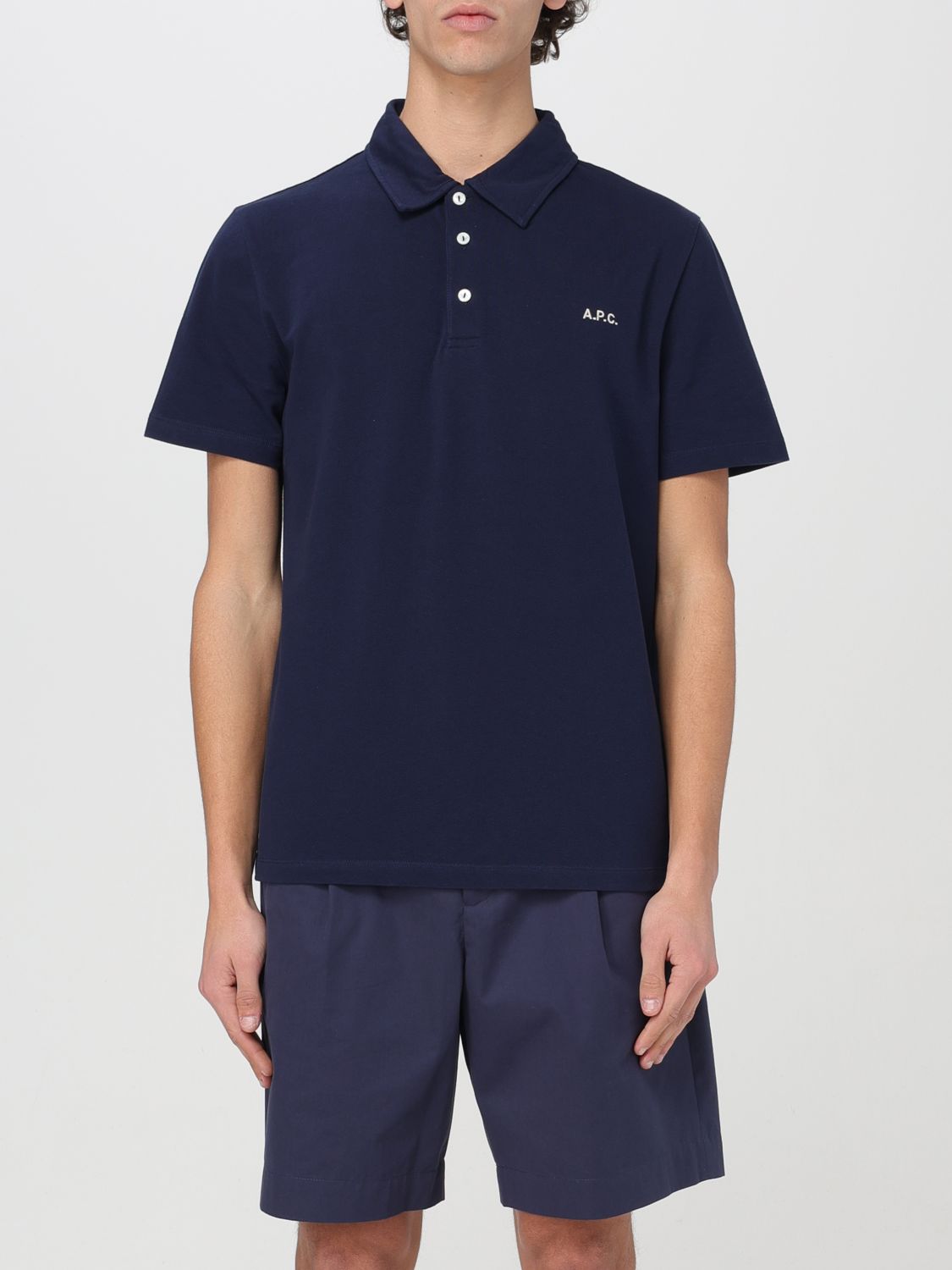 Polo Shirt A.P.C. Men colour Blue