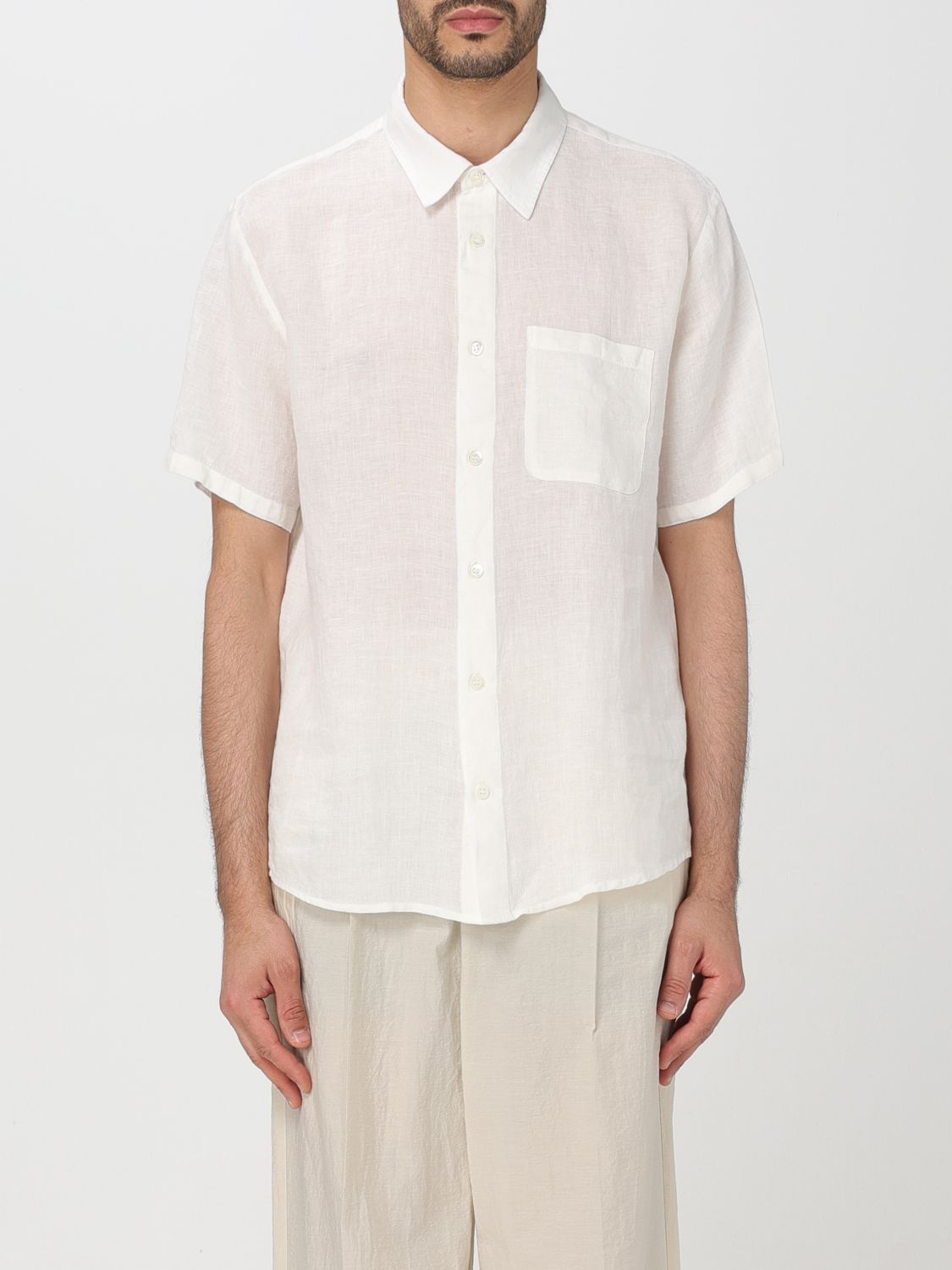 Shop Apc Shirt A.p.c. Men Color White