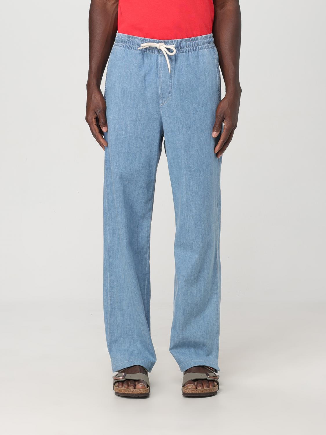 Apc Pants A.p.c. Men Color Gnawed Blue