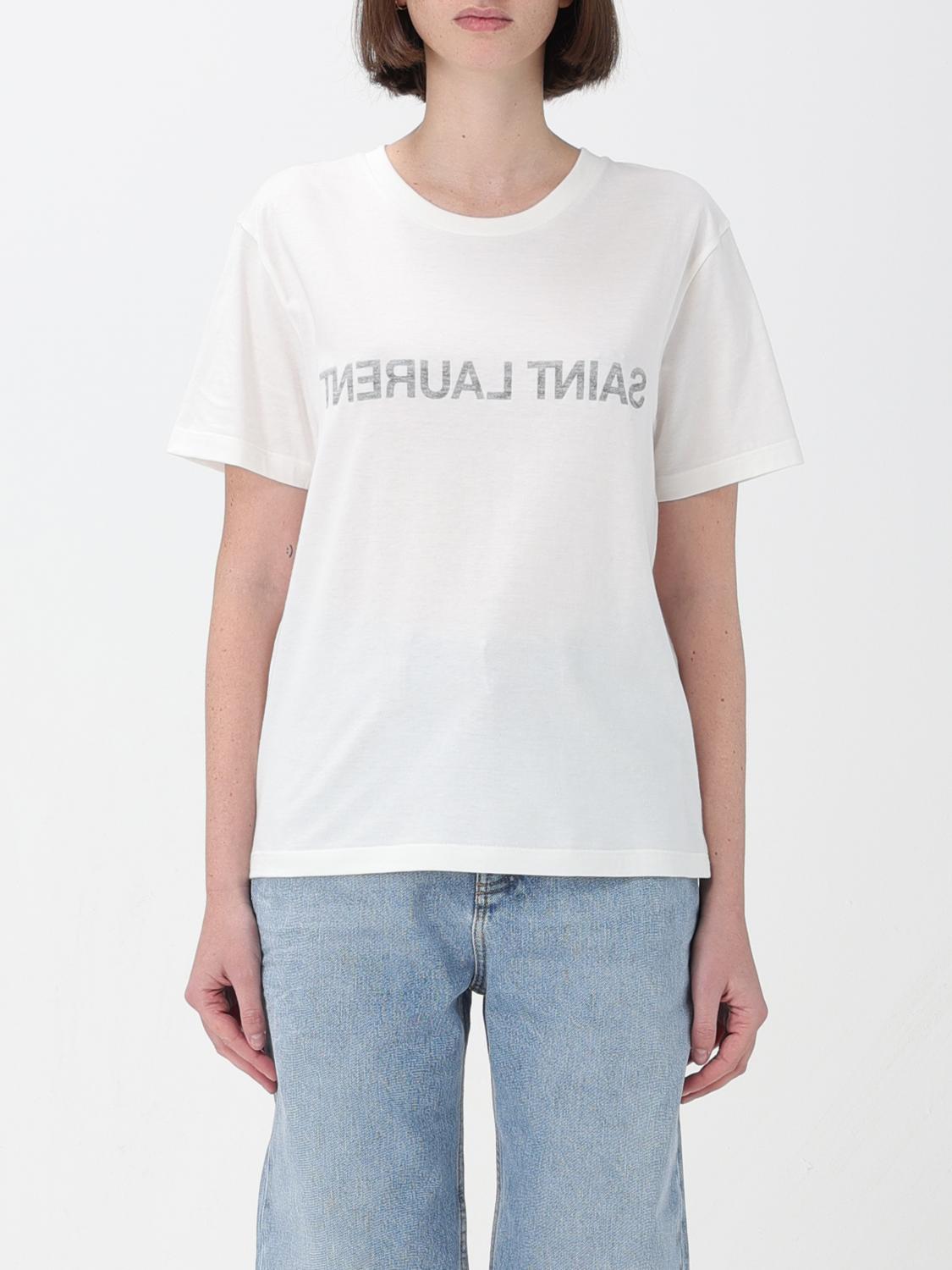 SAINT LAURENT T-Shirt Damen Farbe Weiß