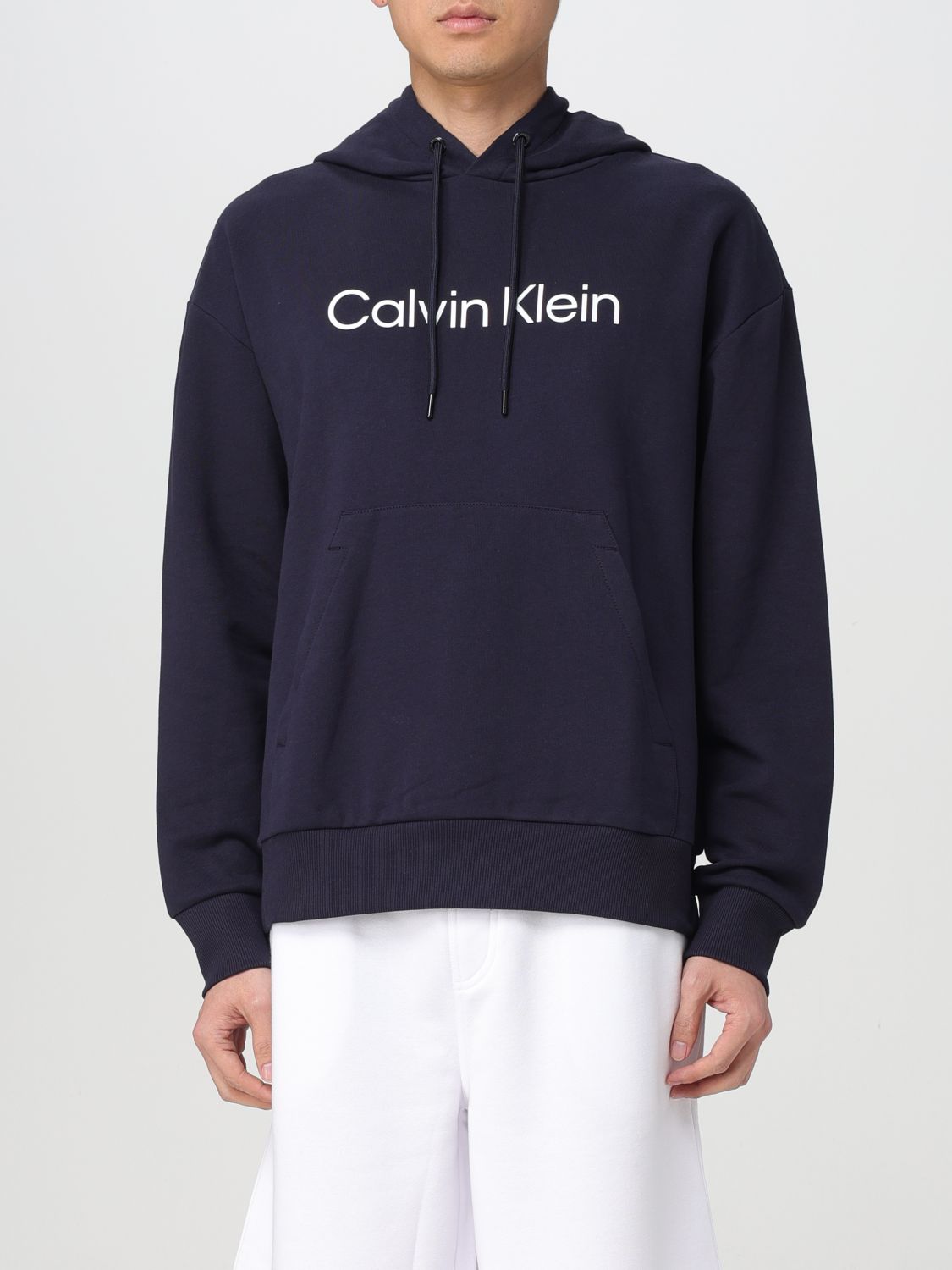 Shop Calvin Klein Sweatshirt  Men Color Blue