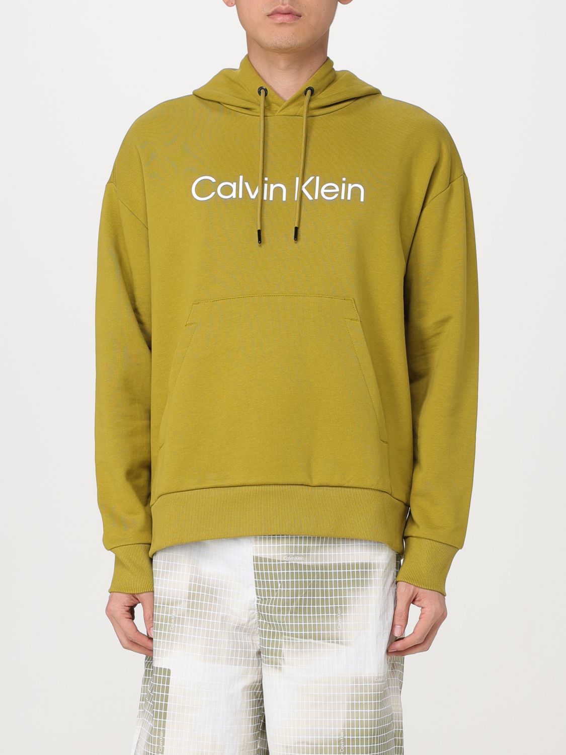 Shop Calvin Klein Sweatshirt  Men Color Beige