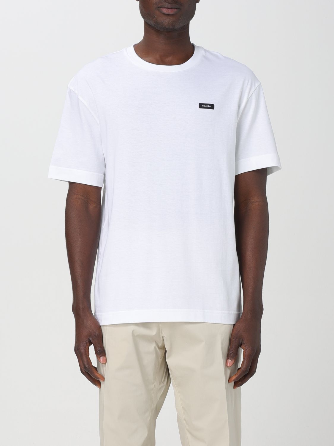 Shop Calvin Klein T-shirt  Men Color White