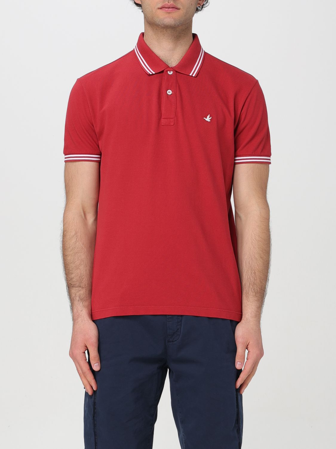 Shop Brooksfield Polo Shirt  Men Color Red