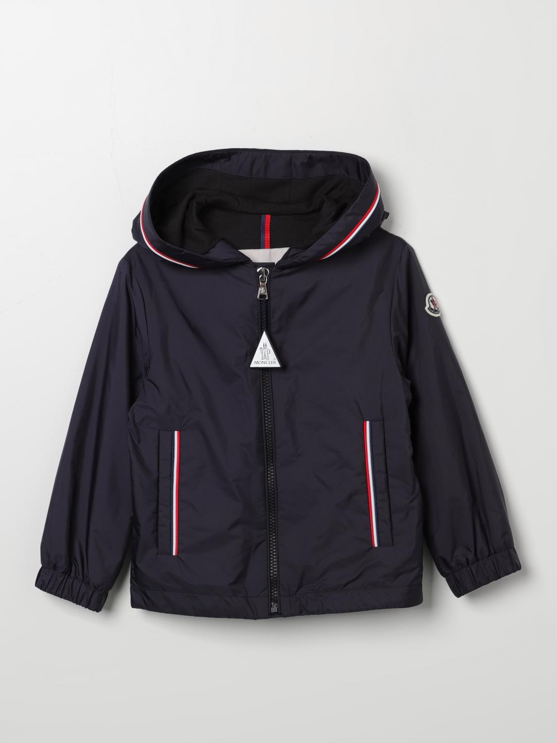 Jacket MONCLER Kids colour Blue