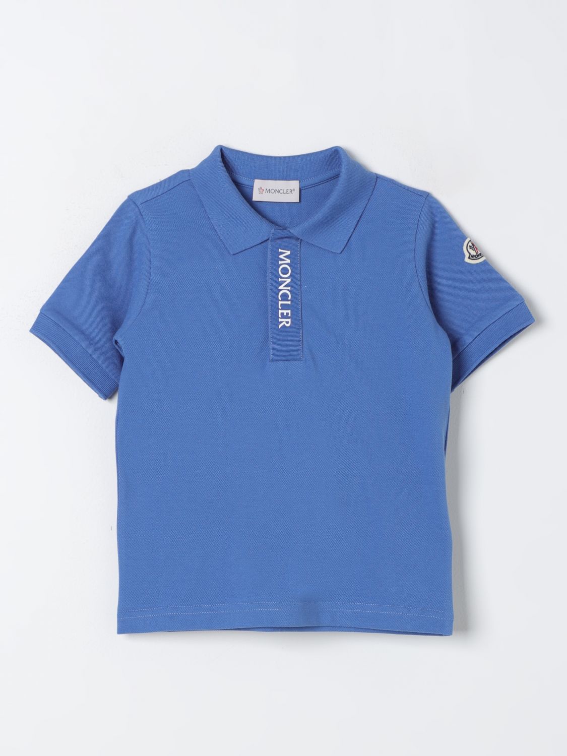 Moncler Polo Shirt  Kids Color Blue