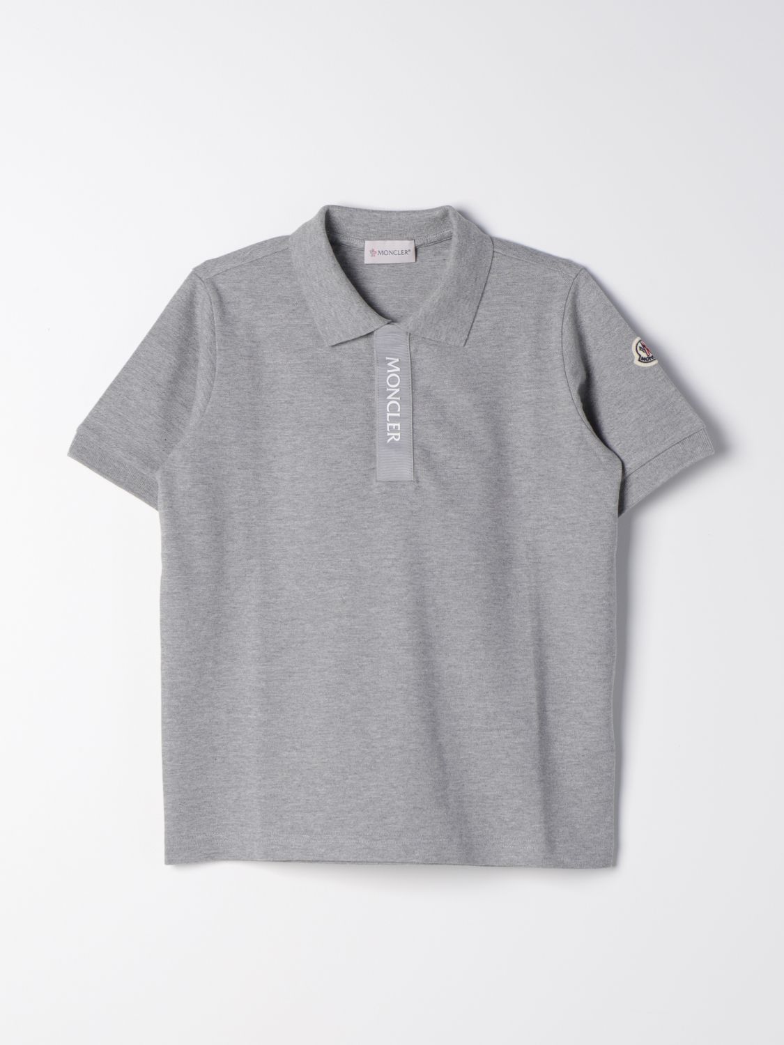 Moncler Polo Shirt  Kids Color Grey In Gray