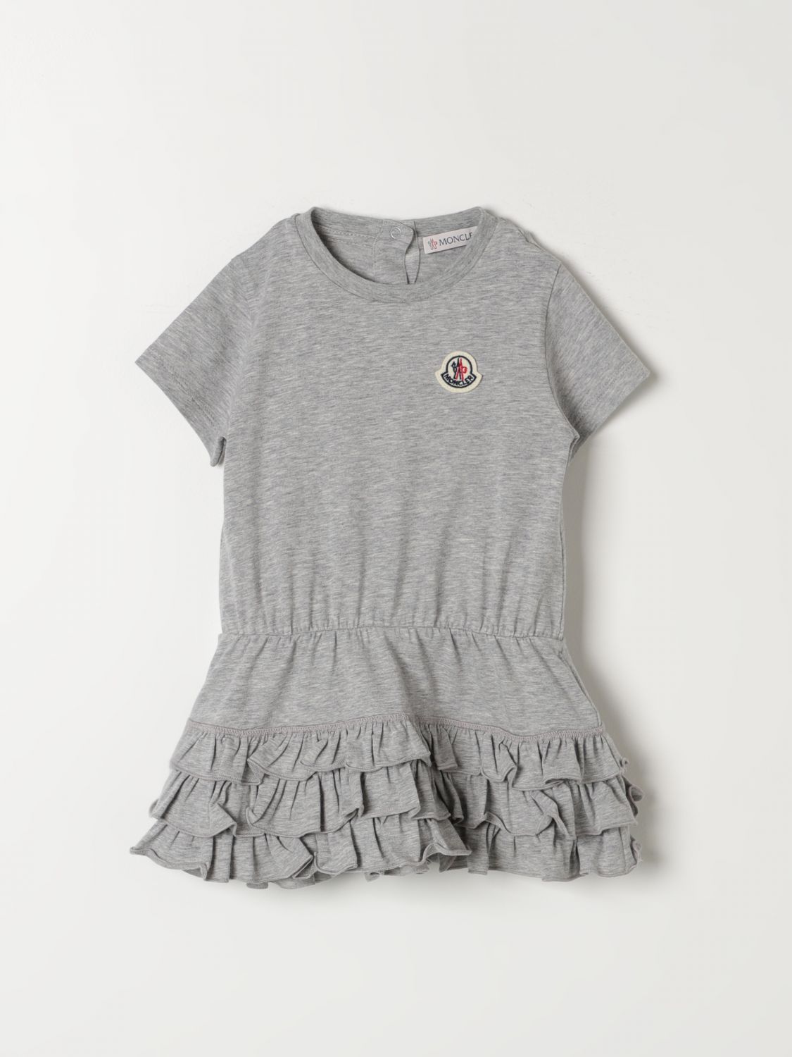 Moncler Romper  Kids Colour Grey In Grey