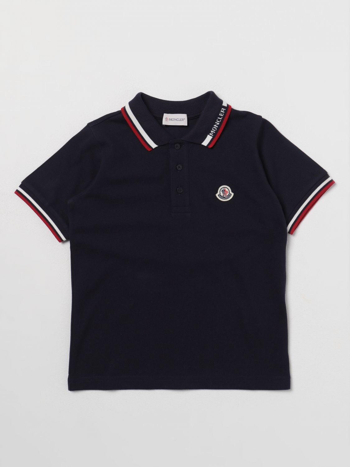 Polo Shirt MONCLER Kids colour Blue