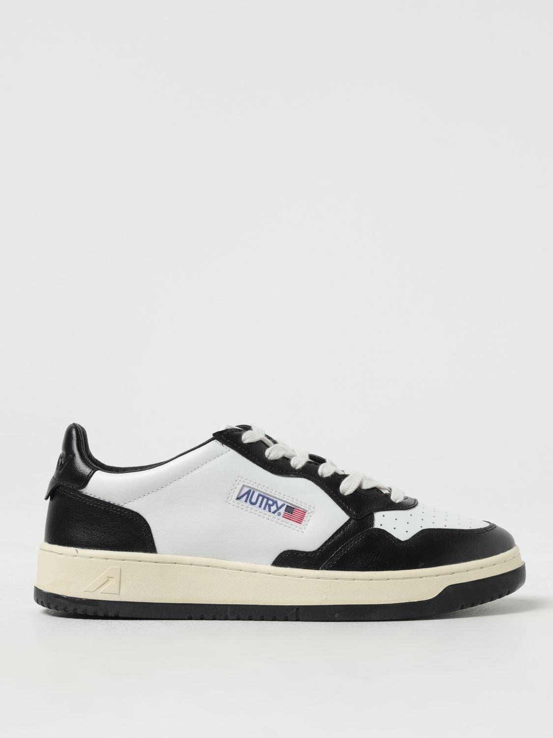 Shop Autry Medalist Leather Sneakers In Black