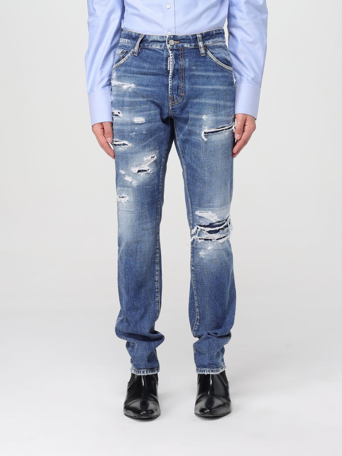 Shop Dsquared2 Jeans  Men Color Denim