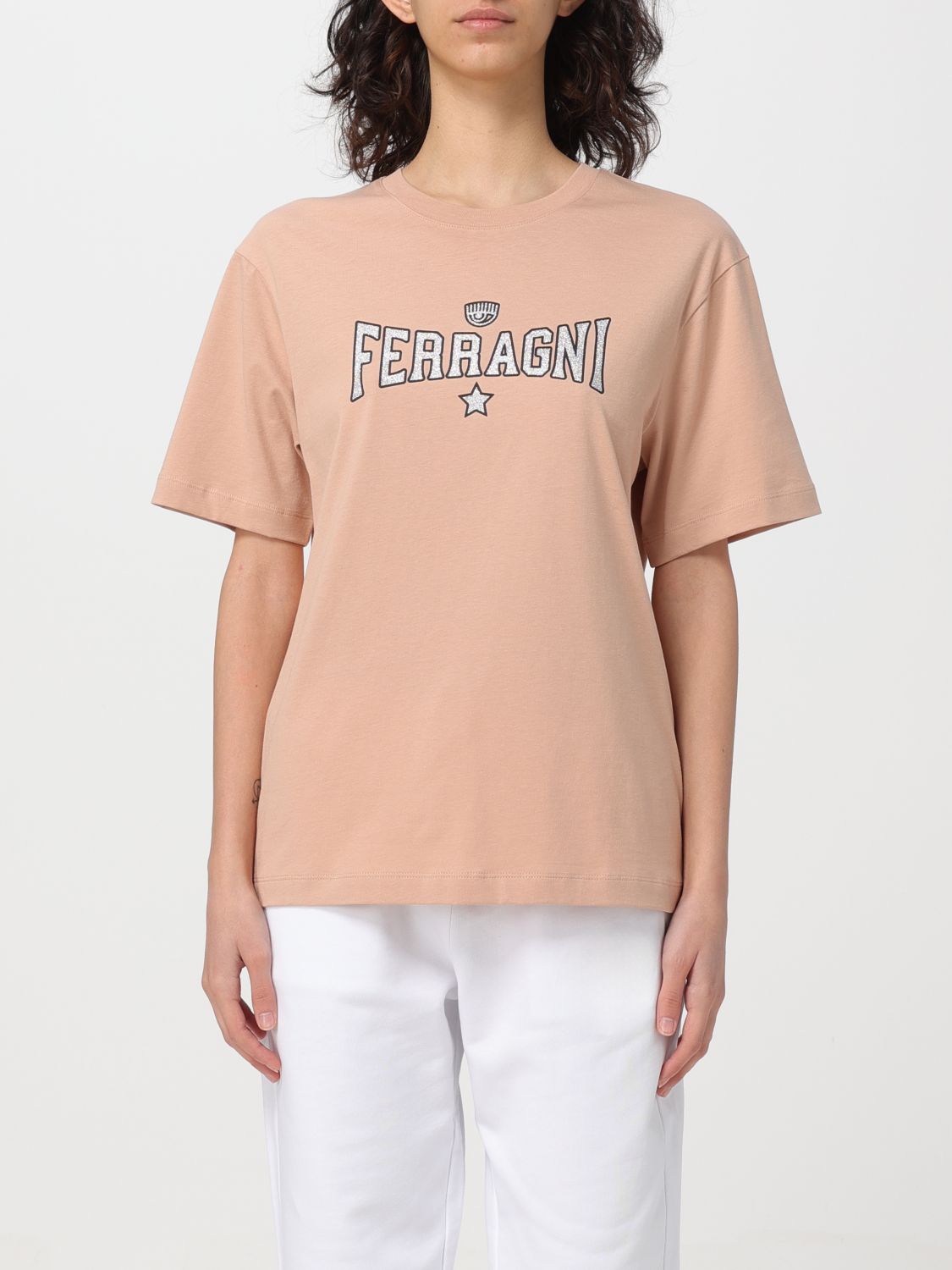 Shop Chiara Ferragni T-shirt  Woman Color Pink