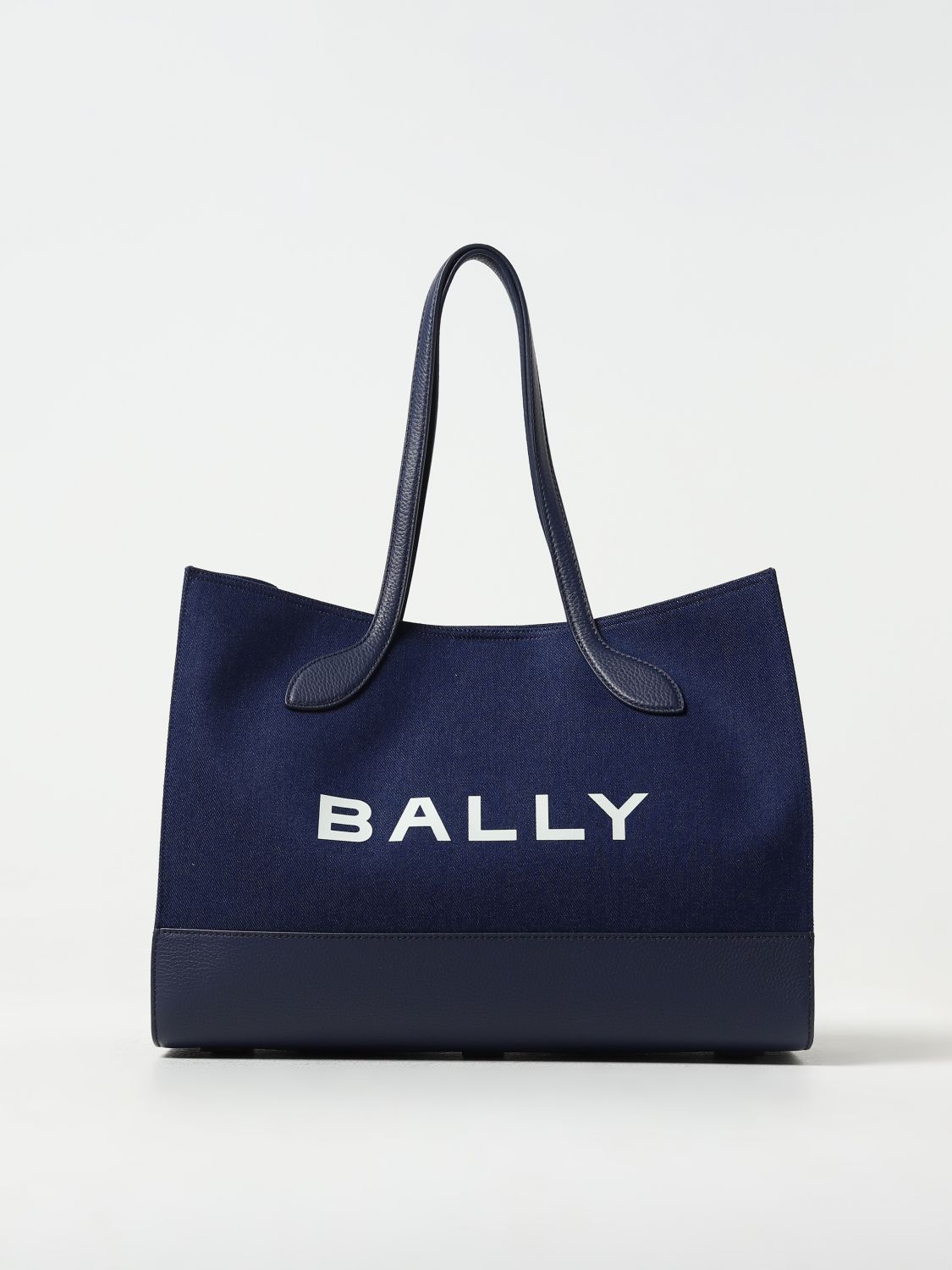 BALLY TOTE BAGS BALLY WOMAN COLOR GNAWED BLUE,403975011