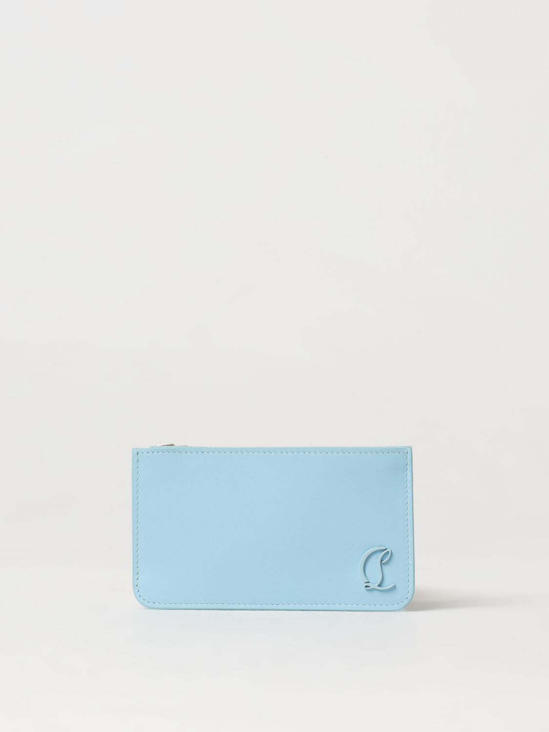 Shop Christian Louboutin Wallet  Woman Color Sky Blue