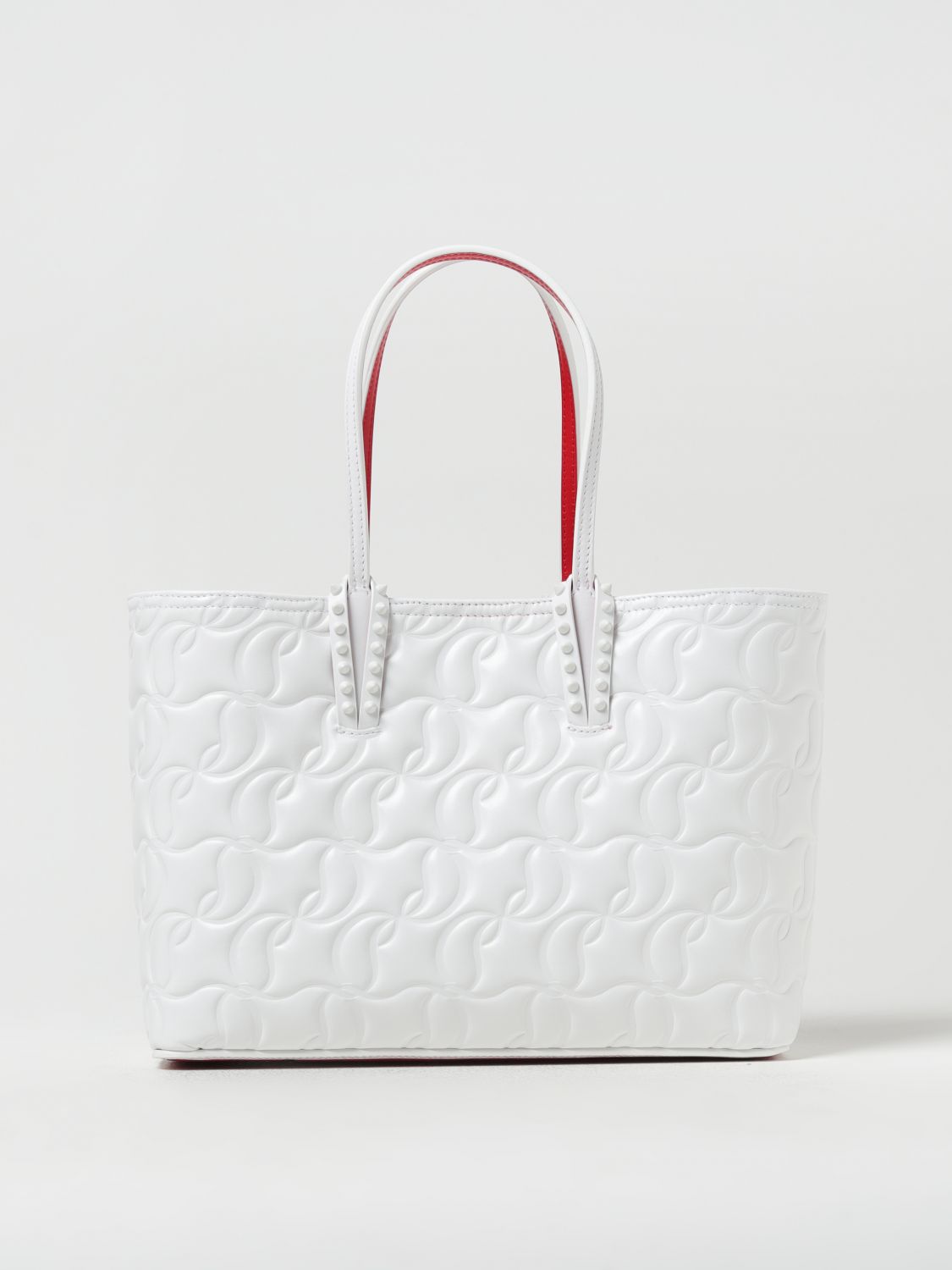 Shop Christian Louboutin Tote Bags  Woman Color White