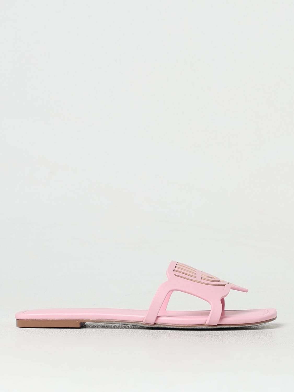 flat sandals chiara ferragni woman color pink