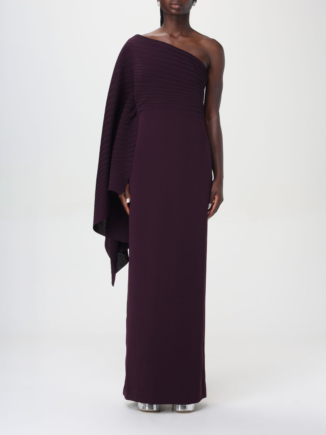 Shop Solace London Dress  Woman Color Plum