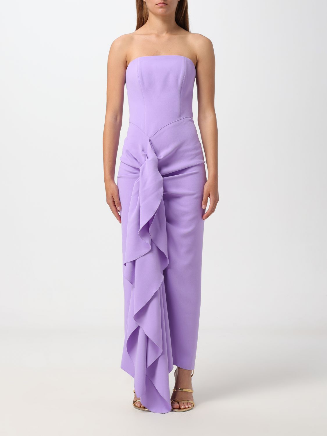Shop Solace London Dress  Woman Color Lilac