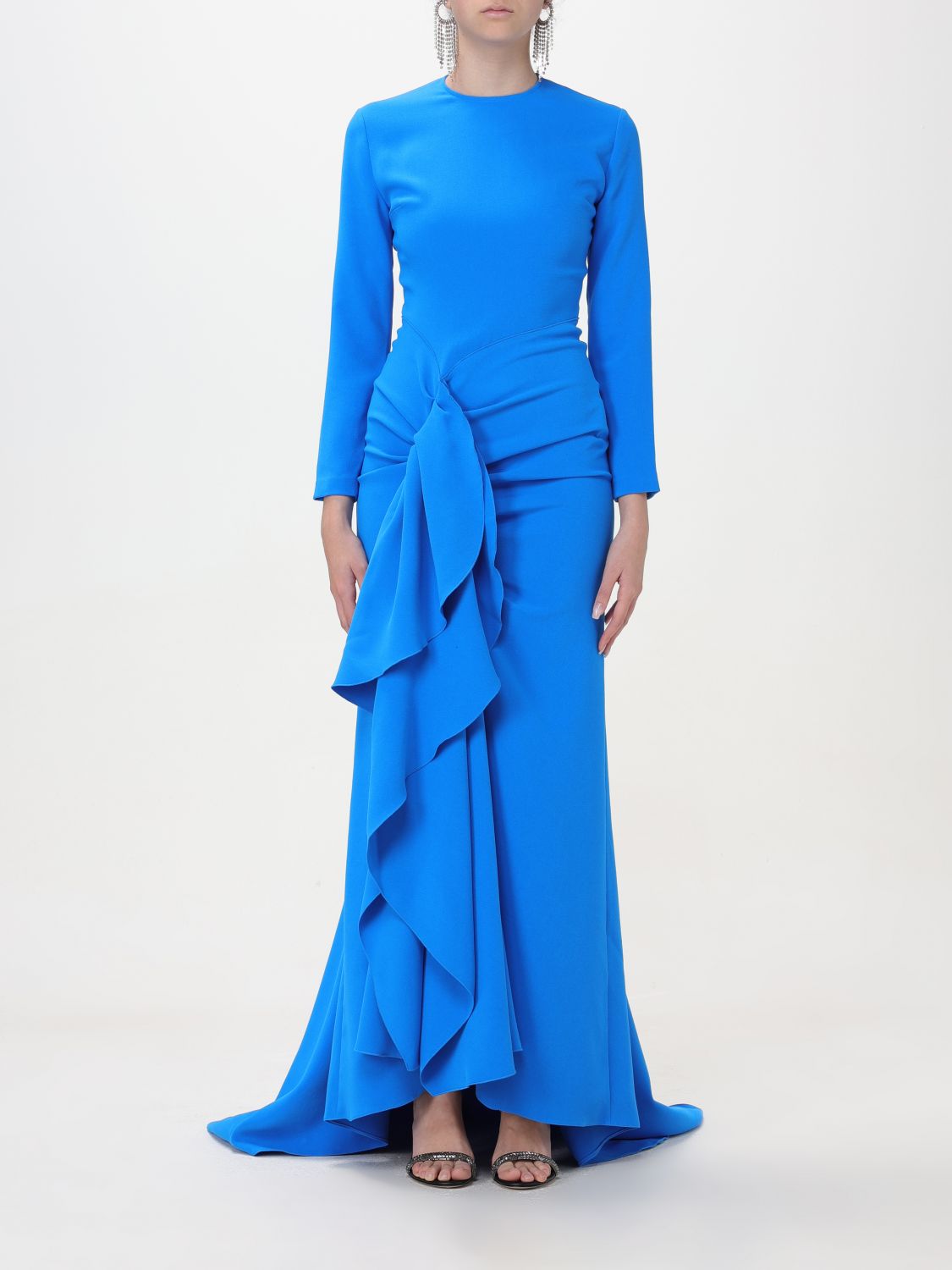 Solace London Dress  Woman Color Blue
