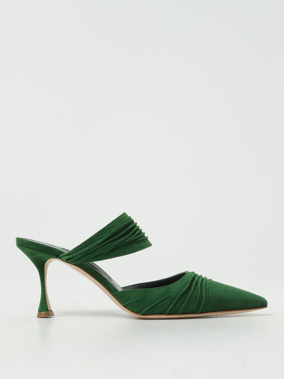 Manolo Blahnik High Heel Shoes  Woman Colour Green
