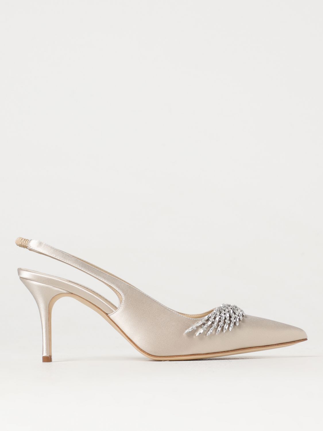 Shop Manolo Blahnik High Heel Shoes  Woman Color Ivory