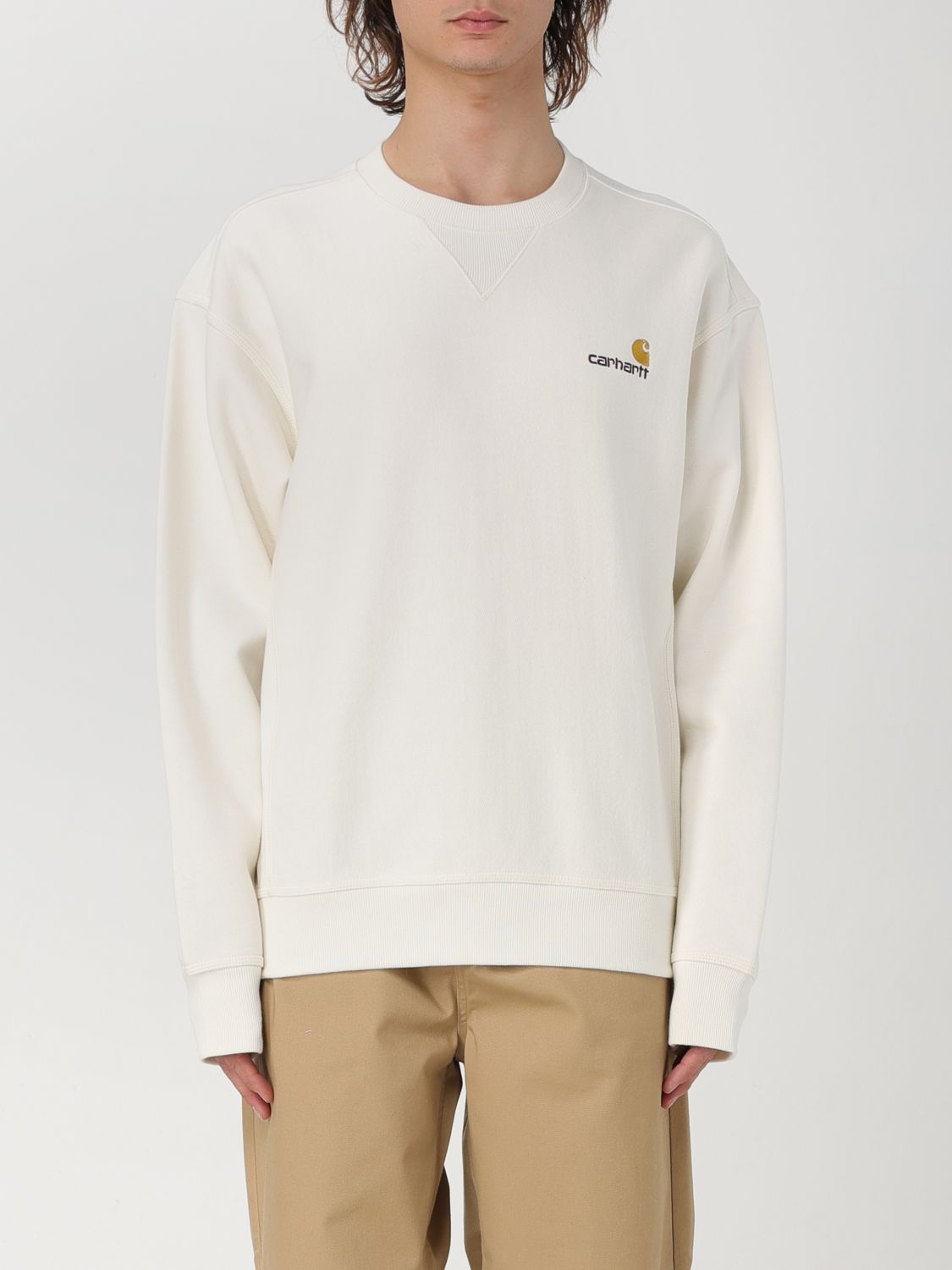 Carhartt Sweatshirt  Wip Herren Farbe Yellow Cream