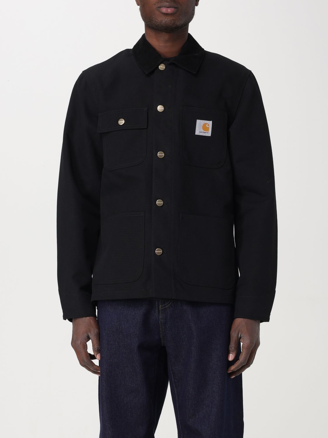 Shop Carhartt Coat  Wip Men Color Black