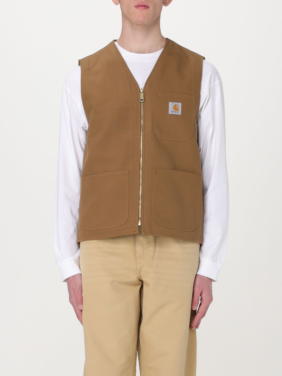 Shop Carhartt Jacket  Wip Men Color Brown