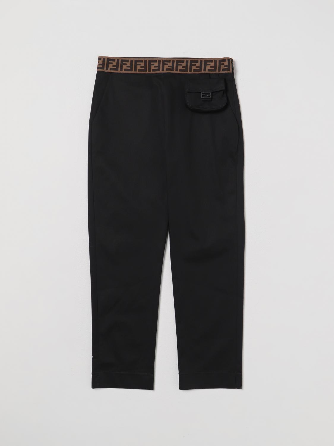 Pants FENDI Kids color Black