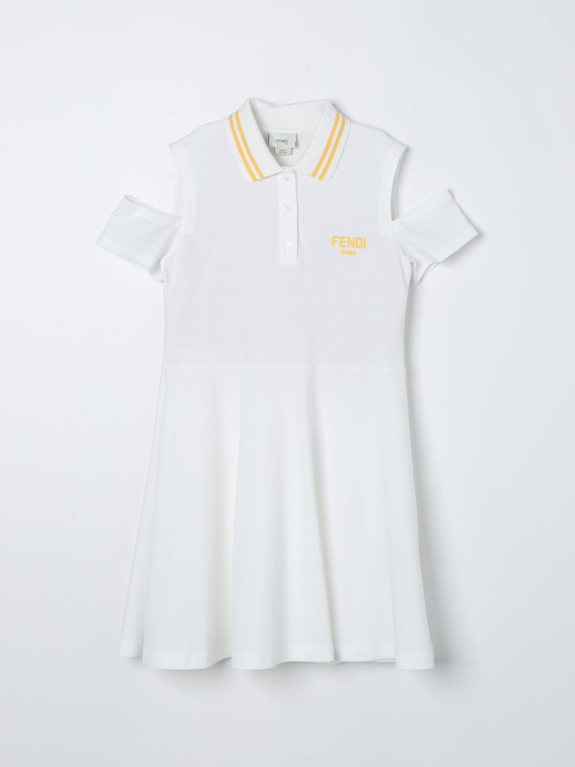 Dress FENDI KIDS Kids colour White