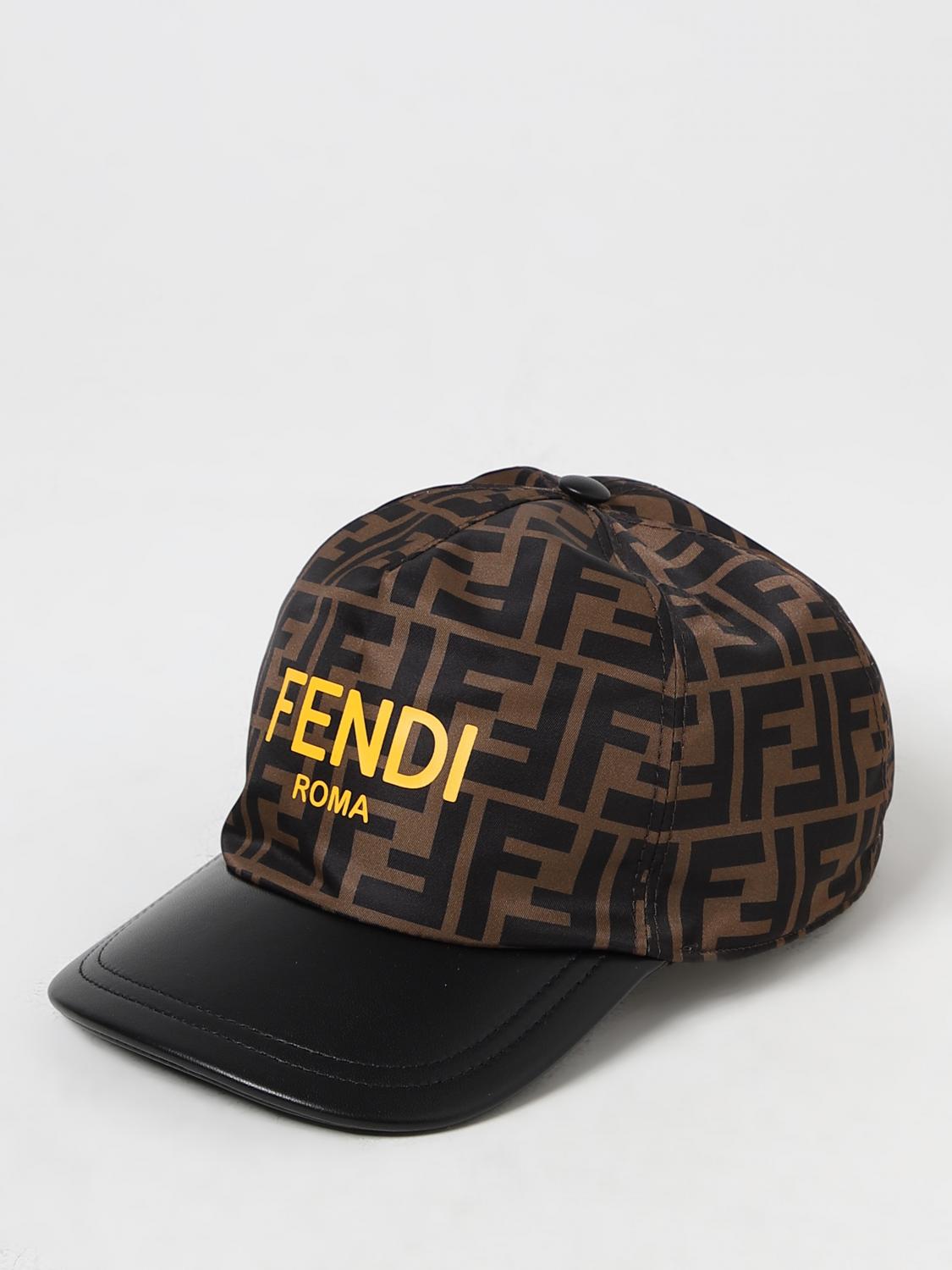 Hat FENDI KIDS Kids colour Tobacco