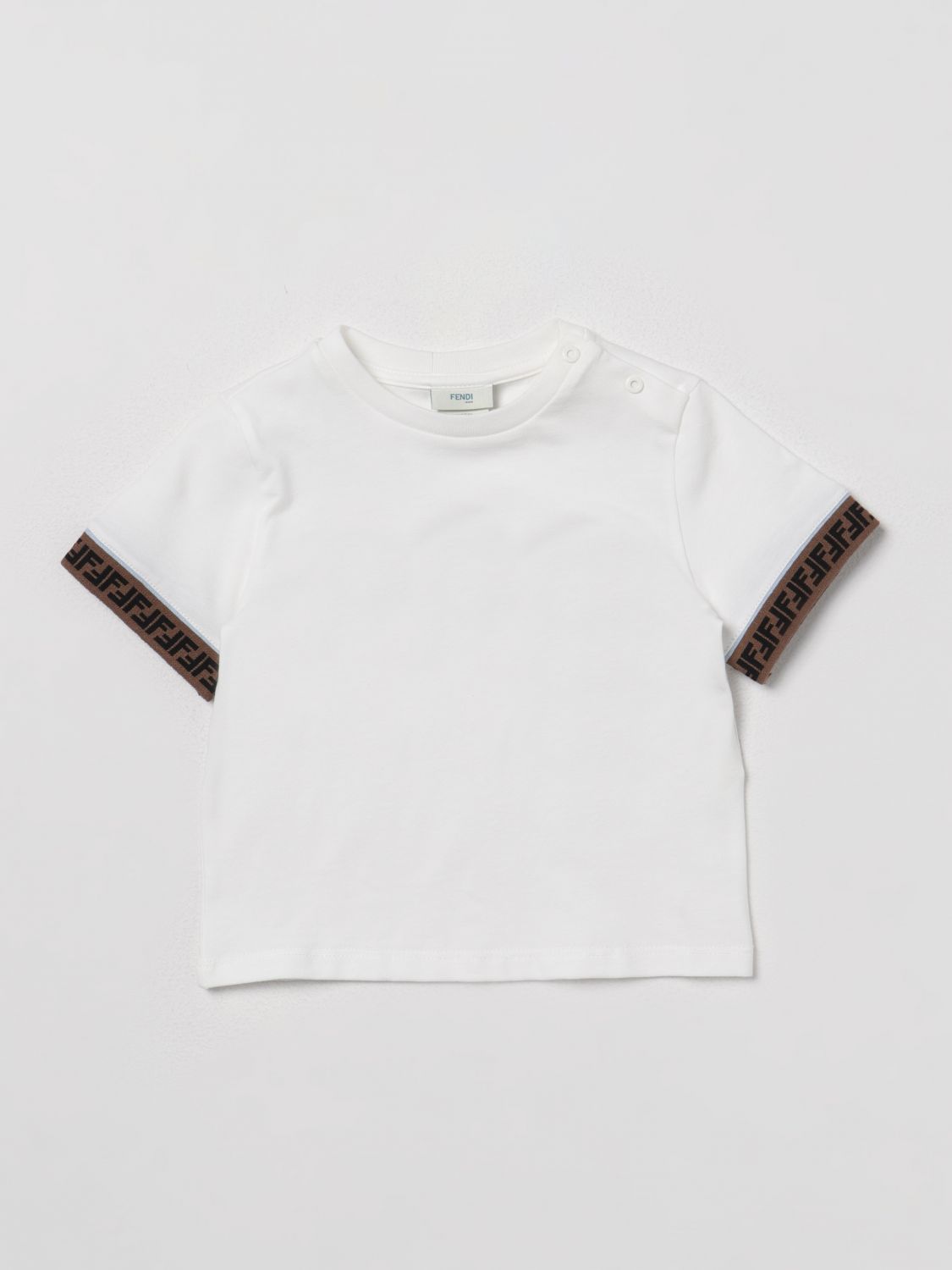 Fendi Babies' T-shirt  Kids Kinder Farbe Weiss In White