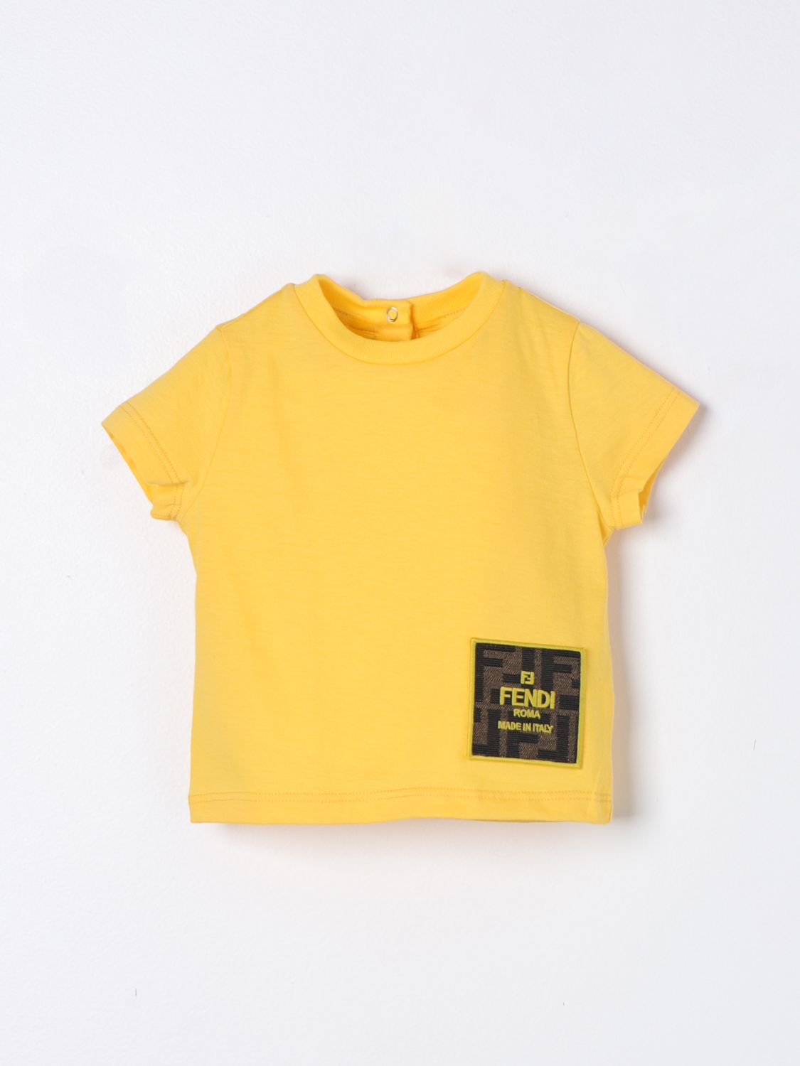 Fendi Babies' T-shirt  Kids Kids Color Yellow
