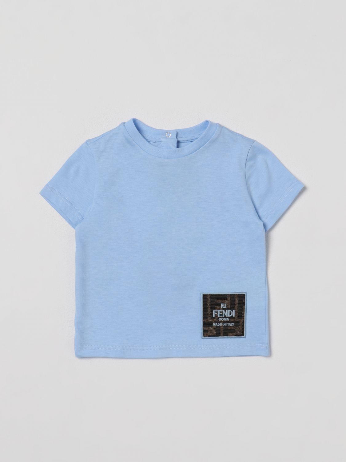 Fendi Babies' T-shirt  Kids Kinder Farbe Hellblau In Sky Blue