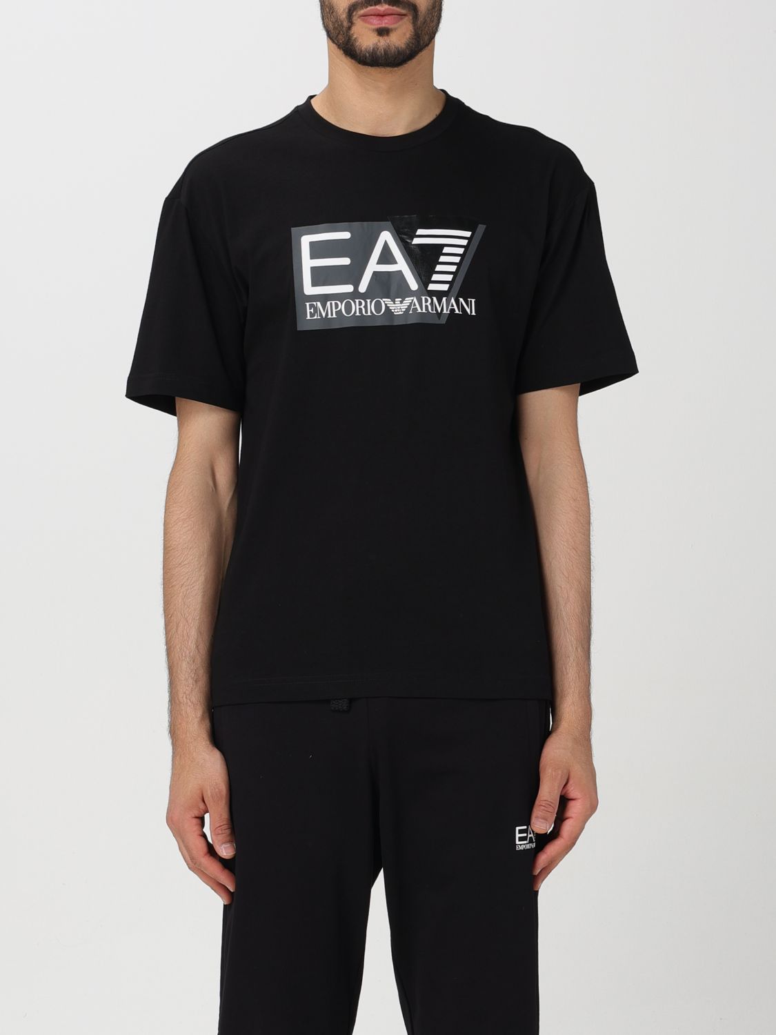 Shop Ea7 T-shirt  Men Color Black