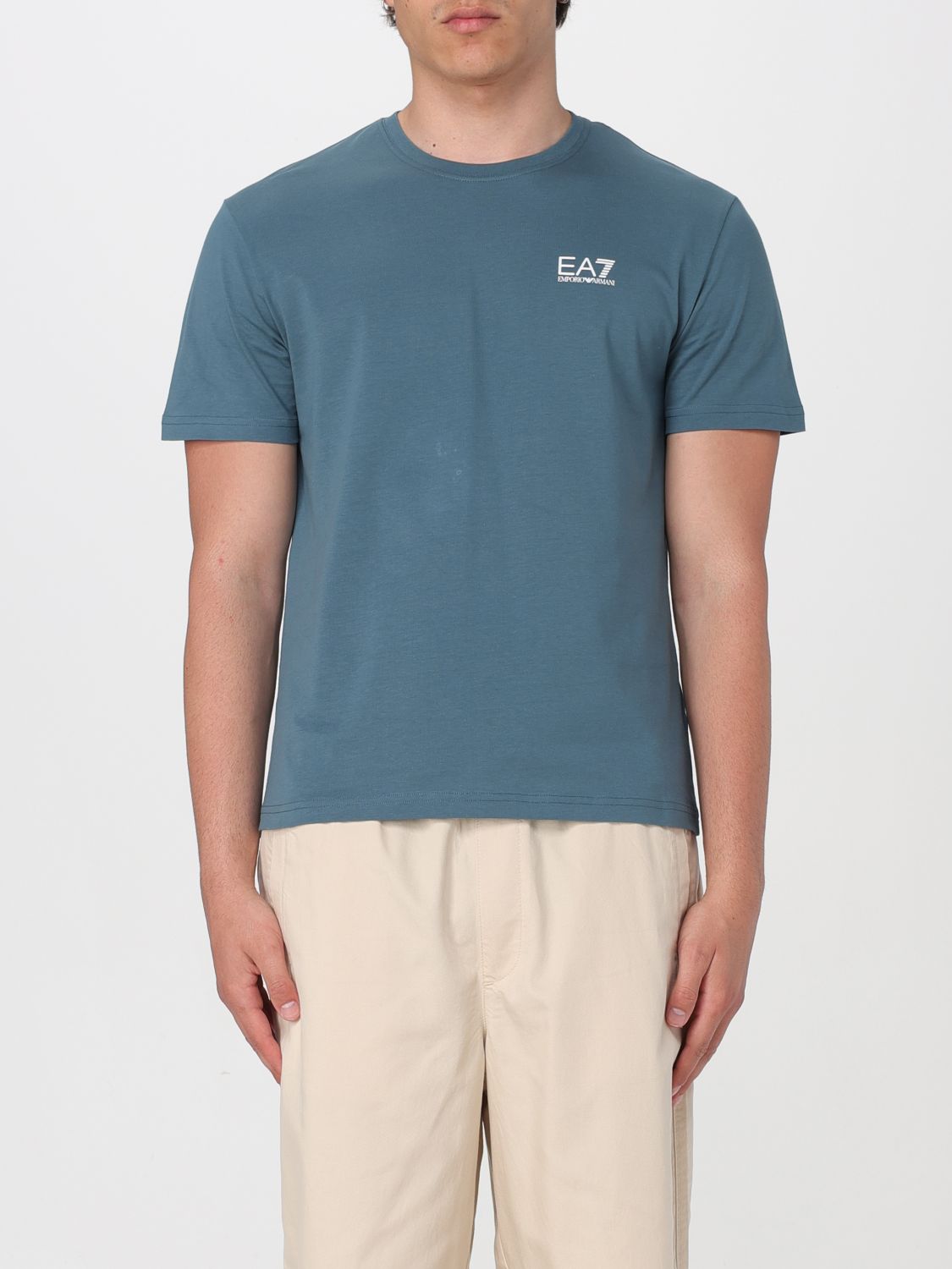 Shop Ea7 T-shirt  Men Color Green