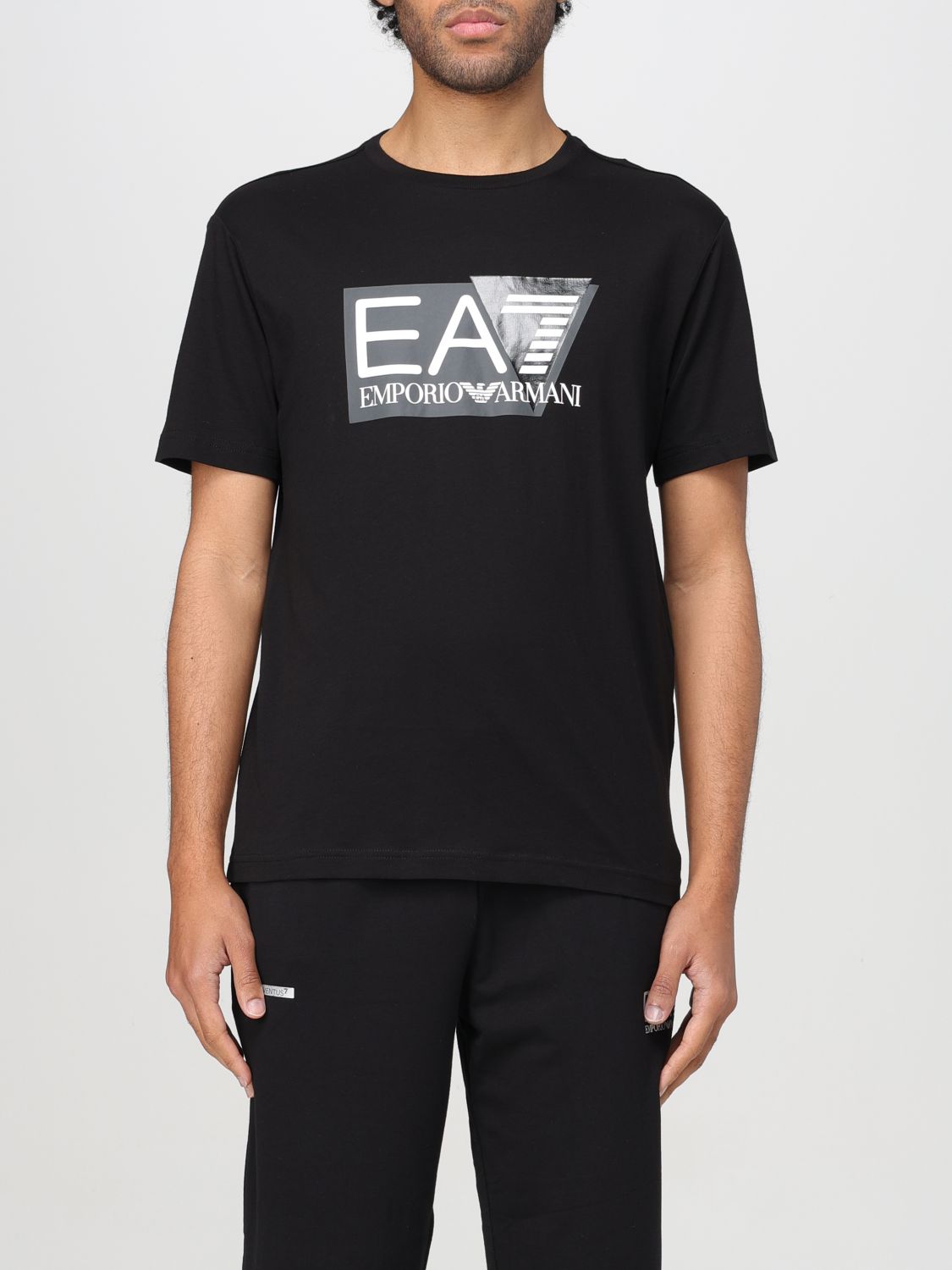 Ea7 T恤  男士 颜色 黑色 In Black