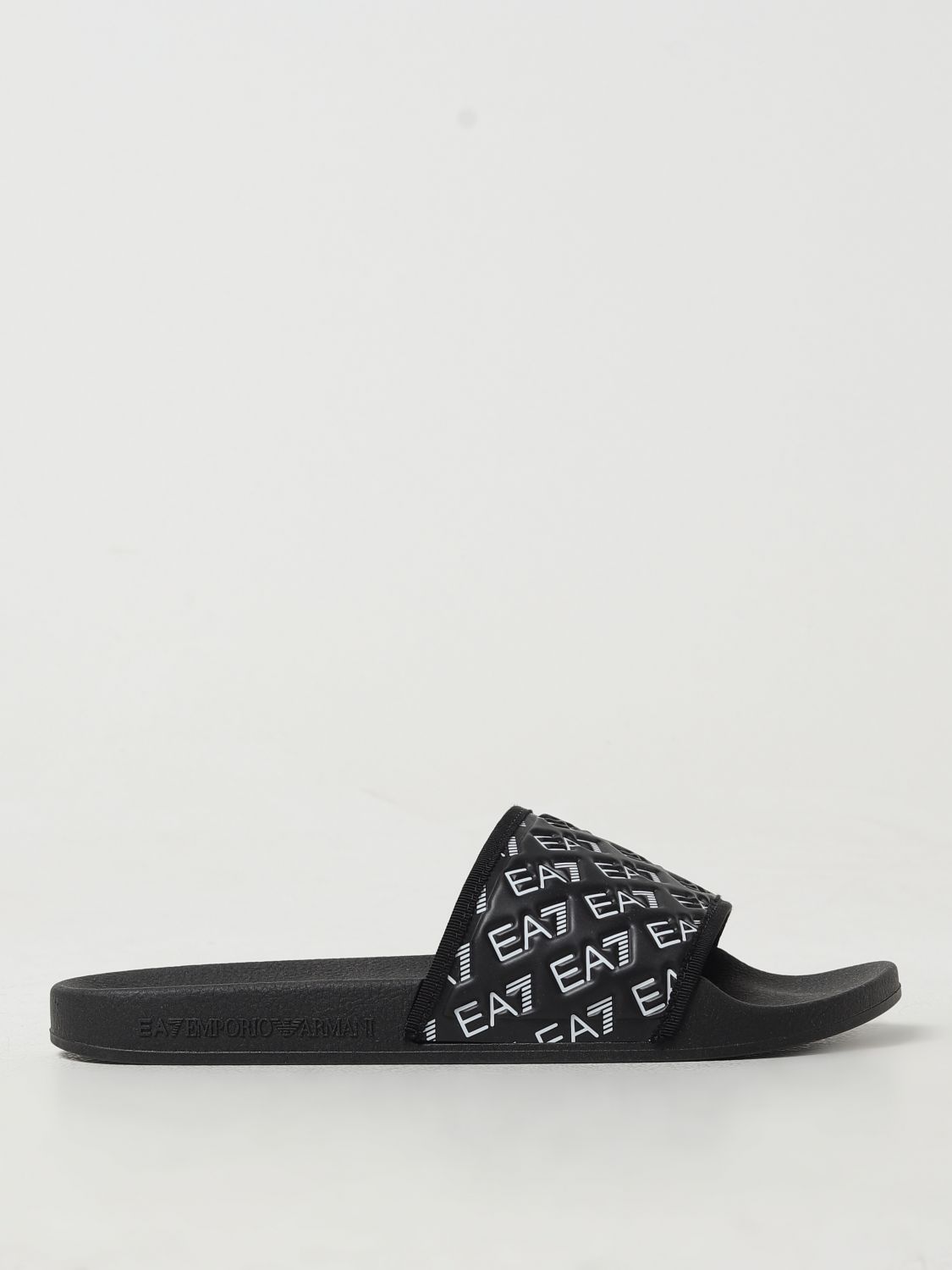 Shop Ea7 Sandals  Men Color Black