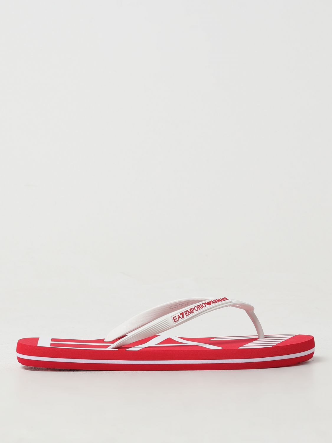 Shop Ea7 Sandals  Men Color Red