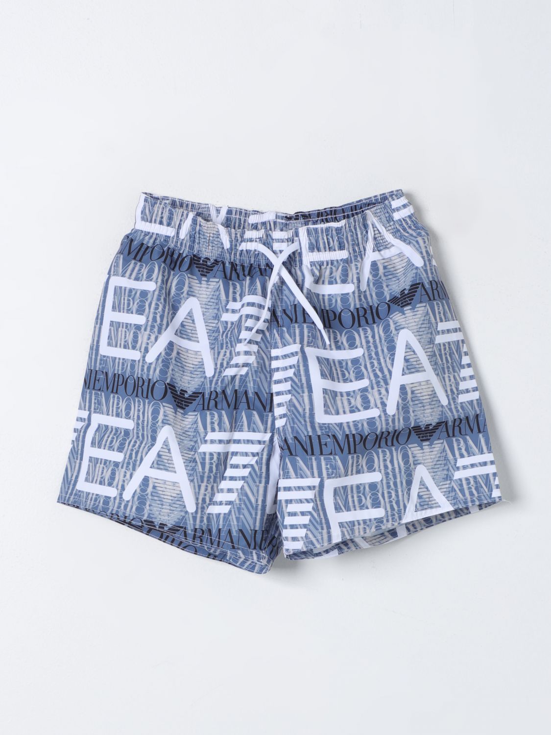 Ea7 Swimsuit  Swimwear Kids Color Gnawed Blue In 浅蓝色