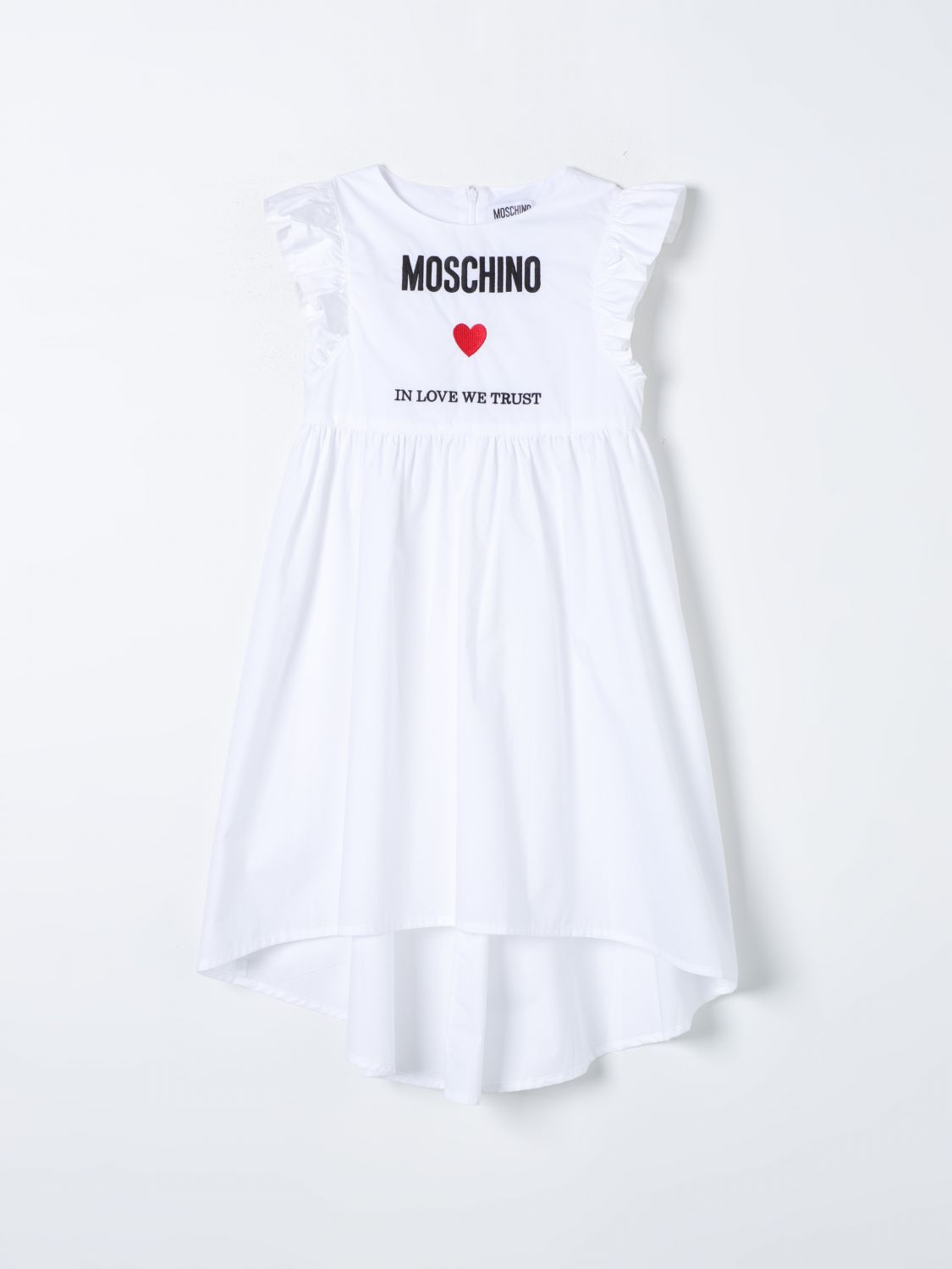 Shop Moschino Kid Dress  Kids Color White