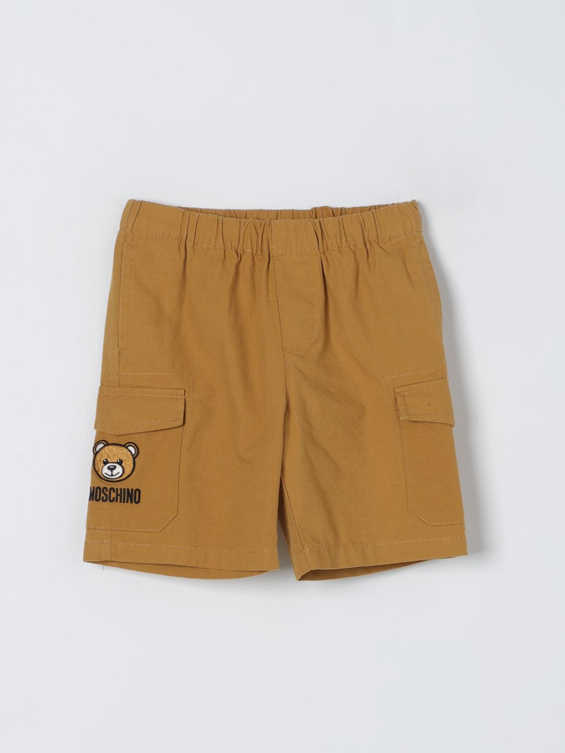 Shop Moschino Kid Shorts  Kids Color Kaki